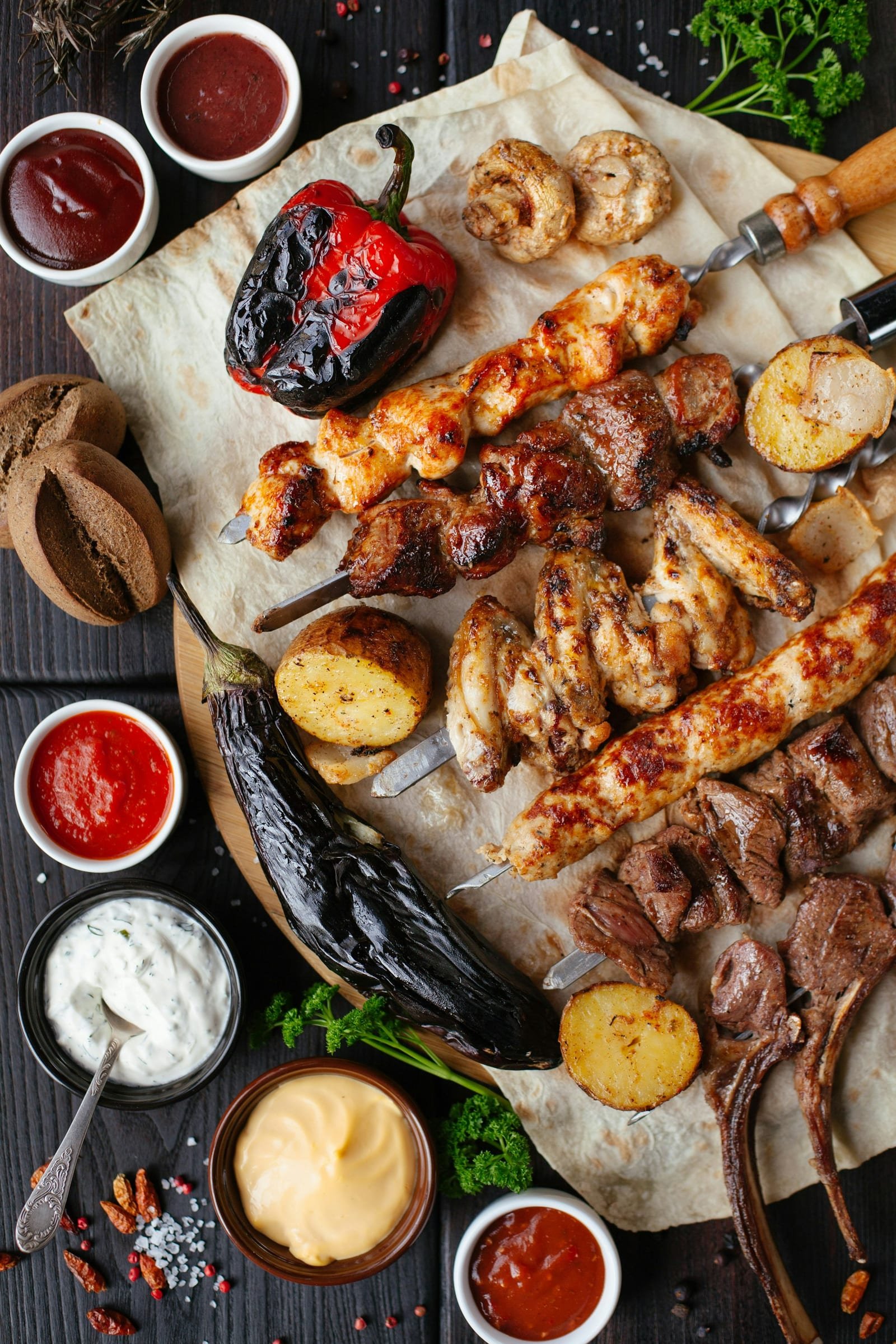 Herramientas de parrilla premium