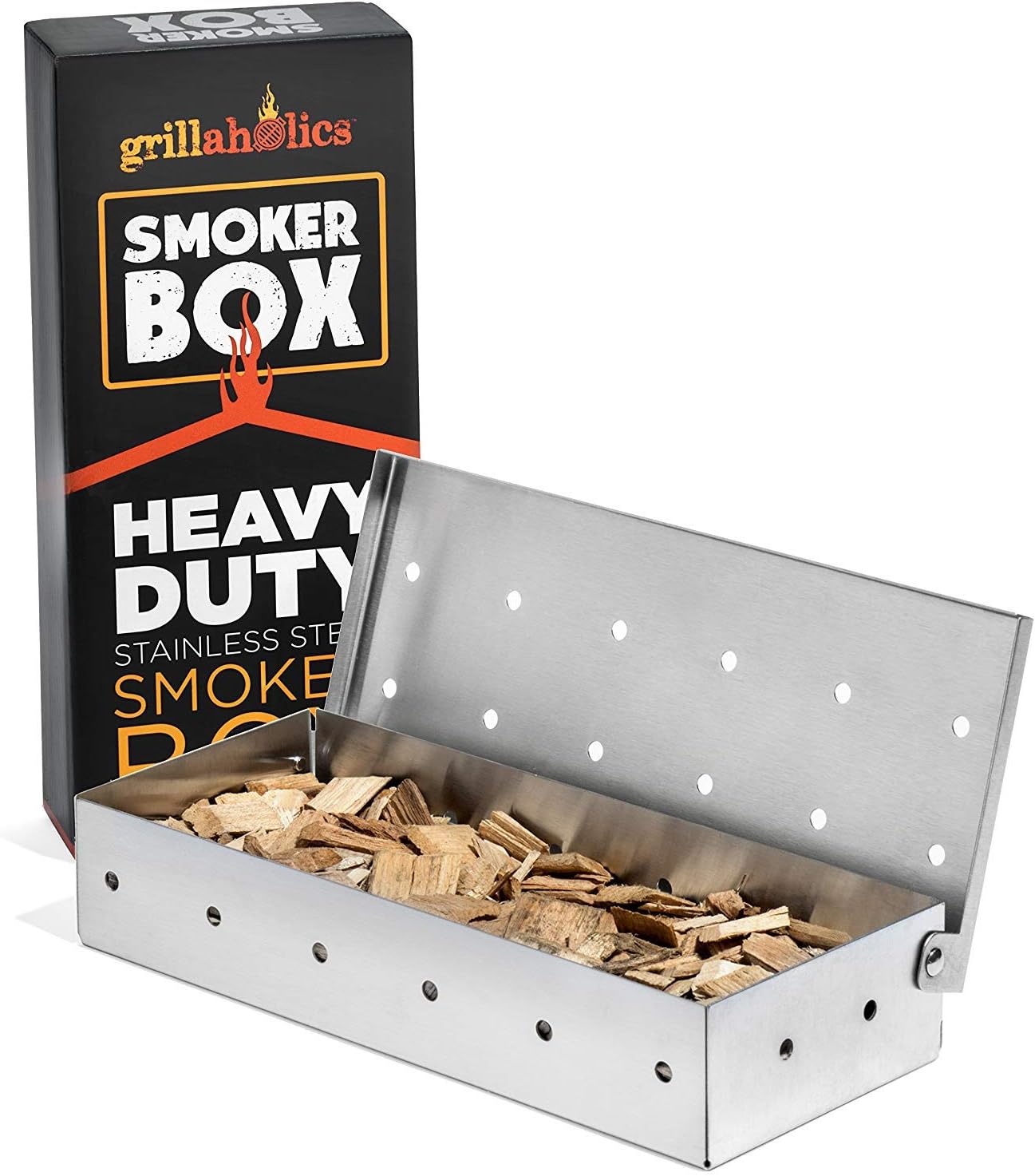 Grillaholics Caja Ahumadora de Acero Inoxidable
