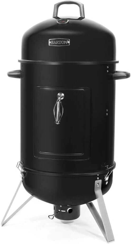 Barton Ahumador vertical de carbón de 18 pulgadas en asadoresyparrillas.com