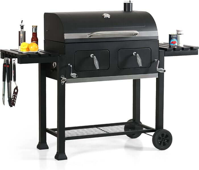 Captiva Designs Parrilla de barbacoa de carbón extragrande en asadoresyparrillas.com