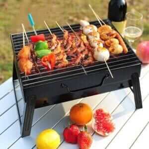 Parrilla de Barbacoa portátil de carbón para cocinar al aire libre