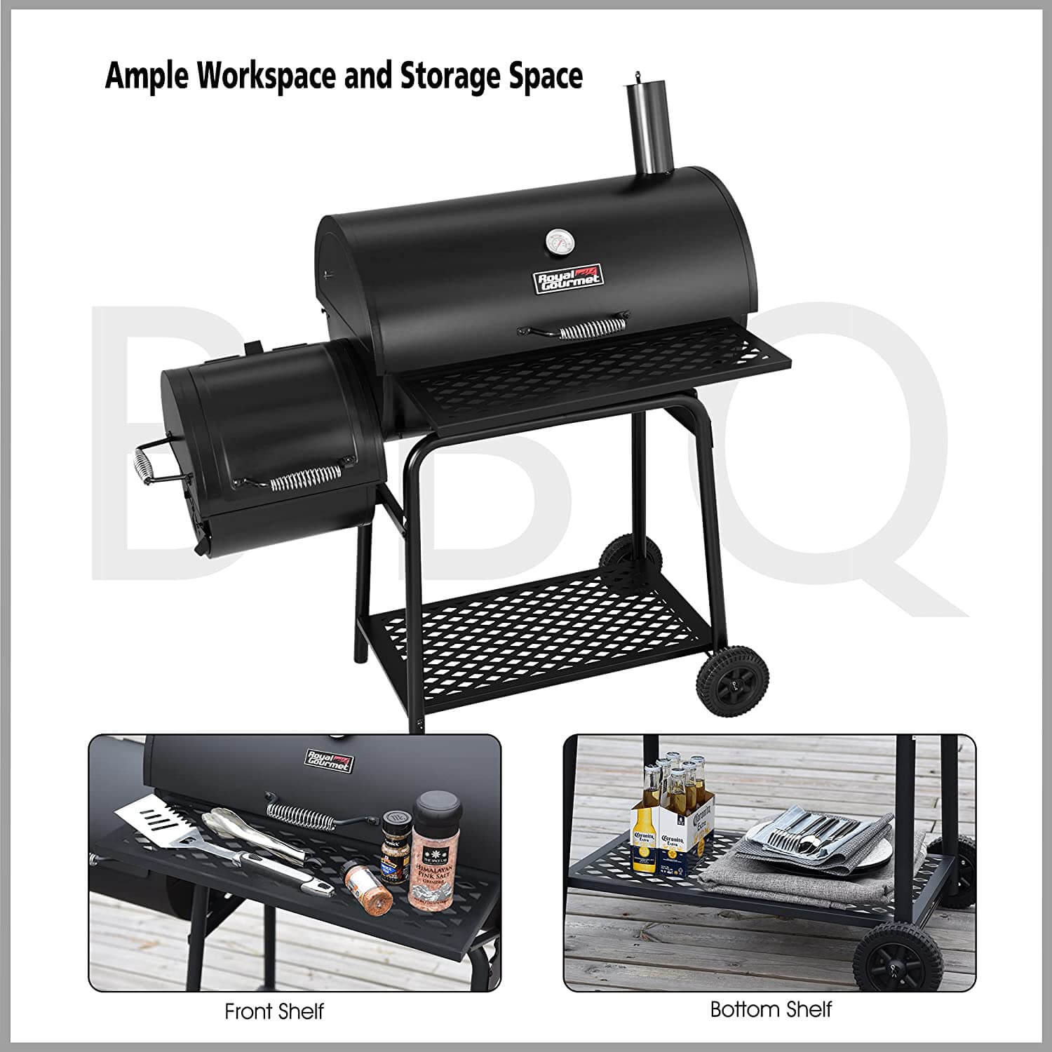 Royal Gourmet parrilla de carbón CC1830F en asadoresyparrillas.com