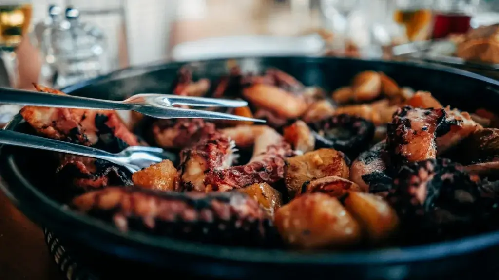 pulpo asado al y su tiempo de cocción